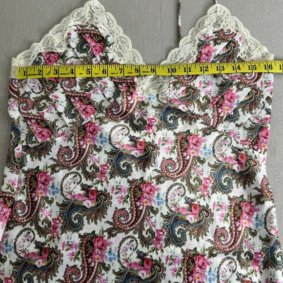 Vintage Victoria's Secret Gold Label paisley floral chemise/dress - Picture 6 of 8